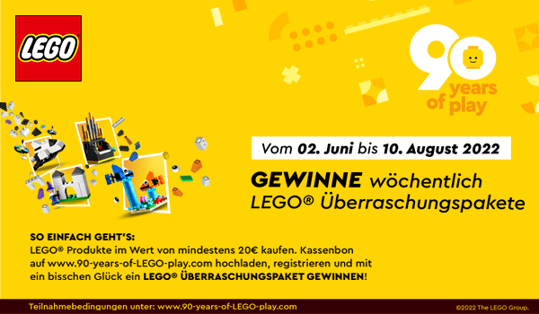 90 Jahre LEGO-Gewinnspiel