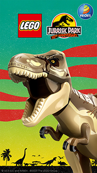 LEGO Jurassic Park T-Rex-Handy Wallpaper