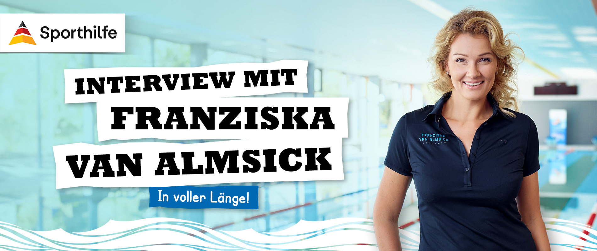 Großes interview mit Franziska van Almsick