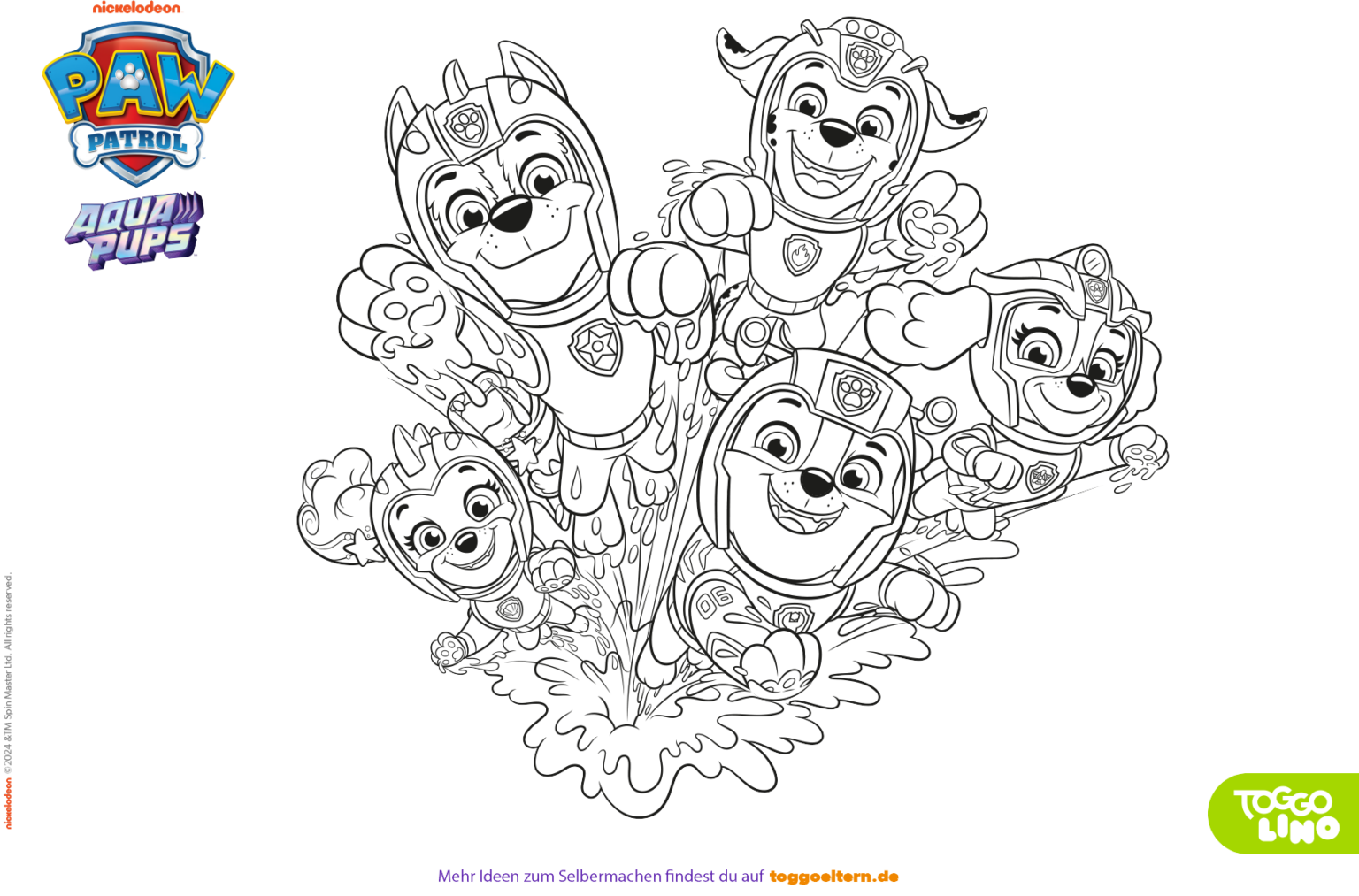 Paw Patrol Ausmalbilder - VEDES Wir lassen Kinderherzen höher schlagen!