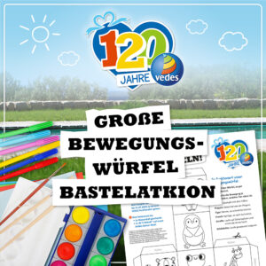 Titelbild Bewegungswürfel-Bastelaktion
