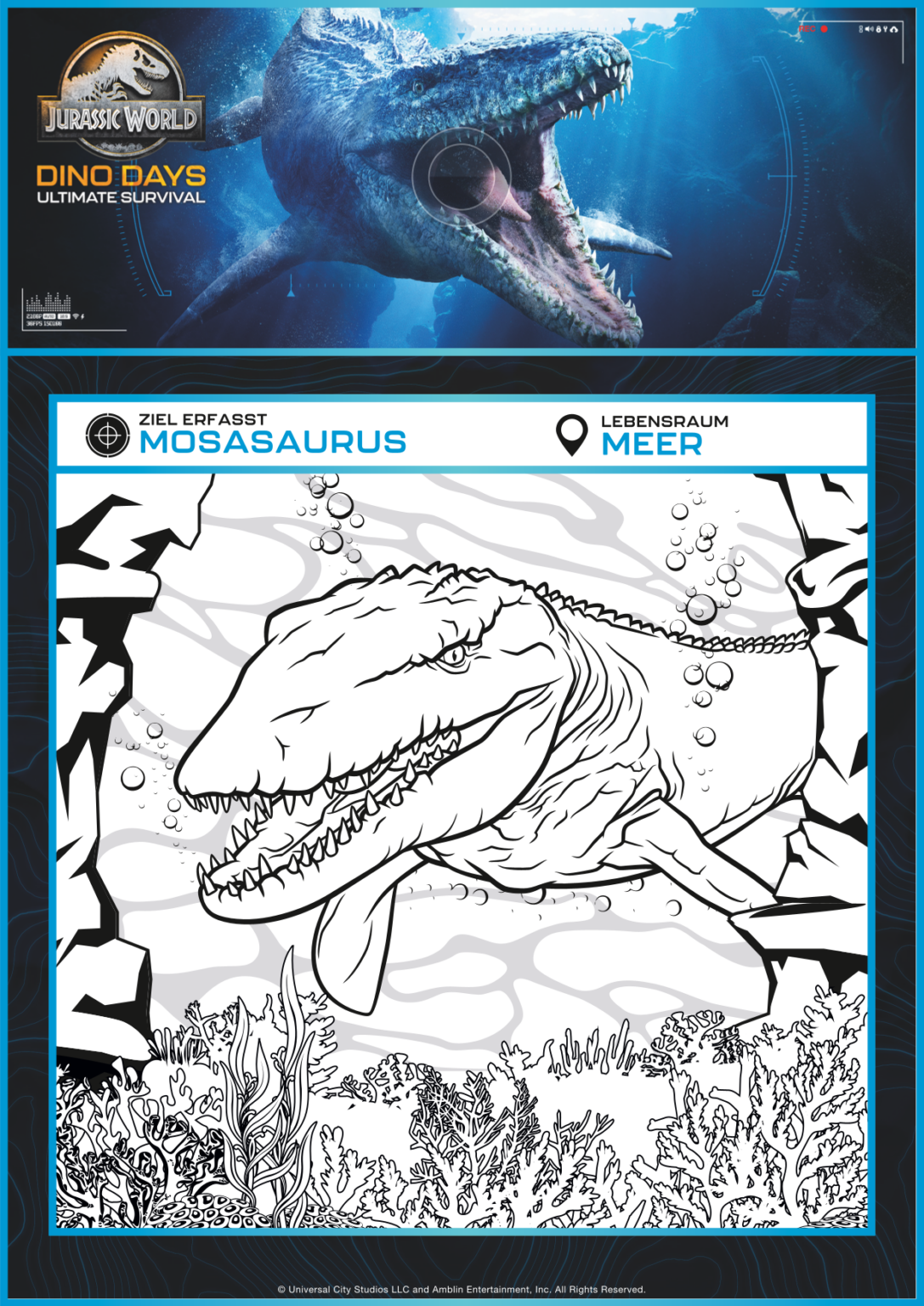 Jurassic World Ausmalbilder | Kostenlos zum Ausdrucken