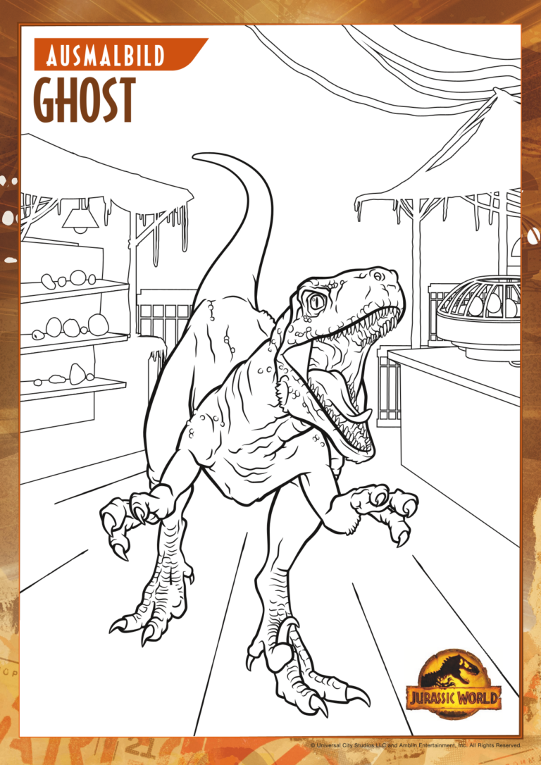 Jurassic World Ausmalbilder | Kostenlos zum Ausdrucken