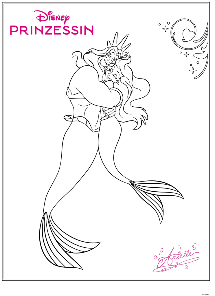 Arielle und Neptun
Ausmalbild