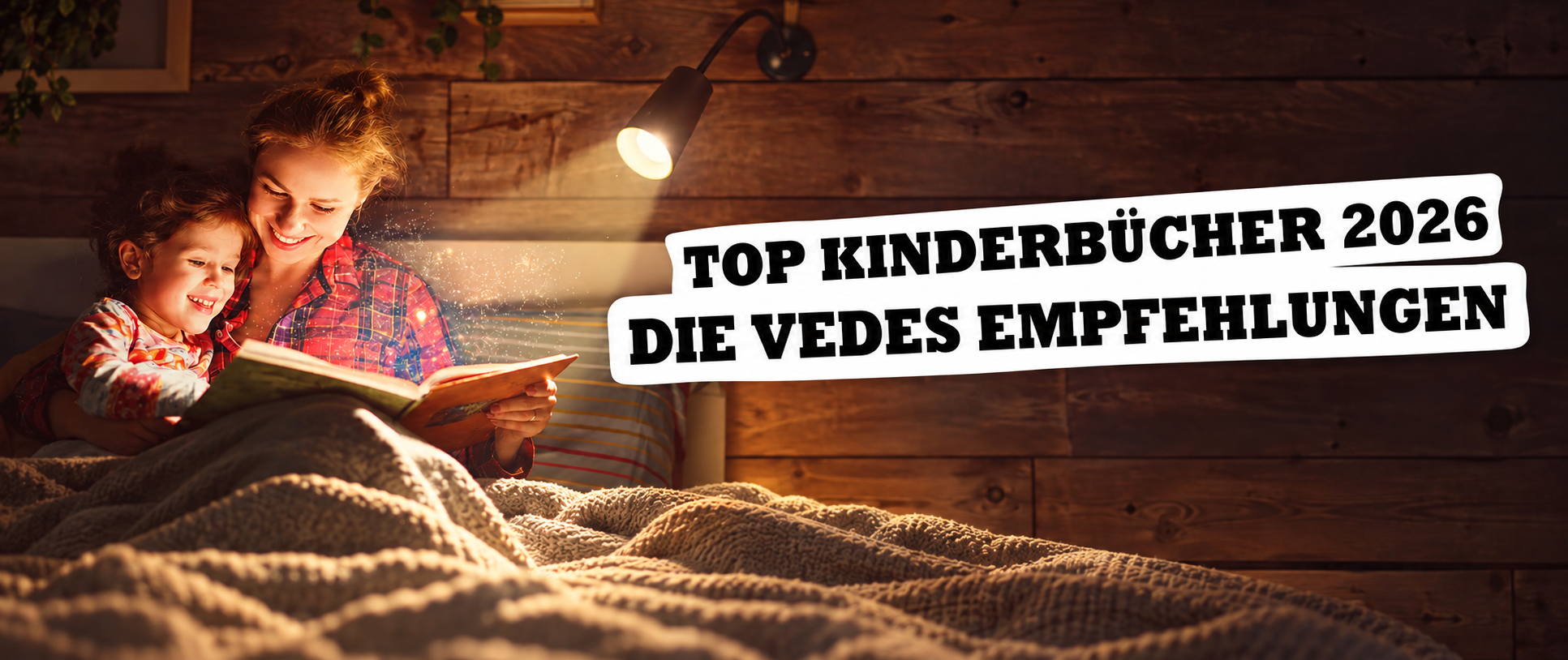 Gemütliche Vorlesezeit im warmen Holzambiente